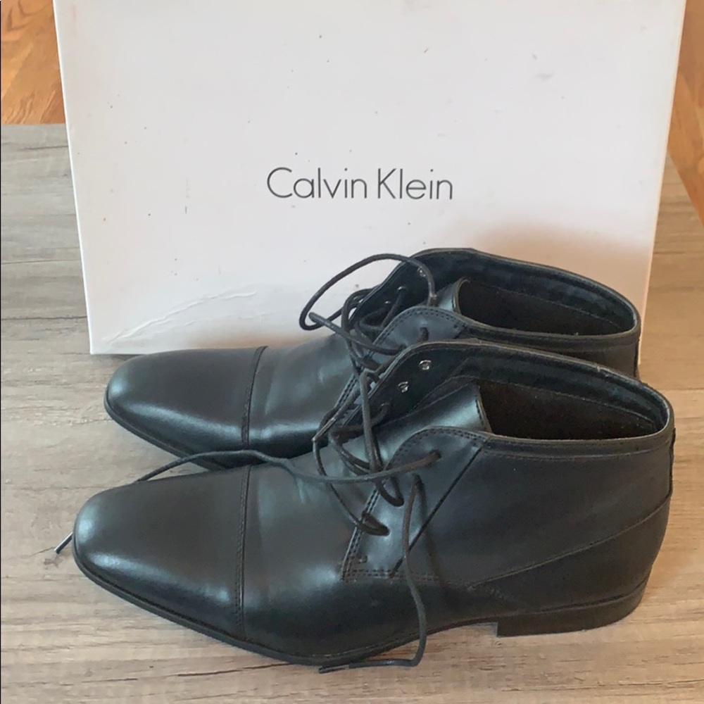 Calvin Klein Corden Leather Black